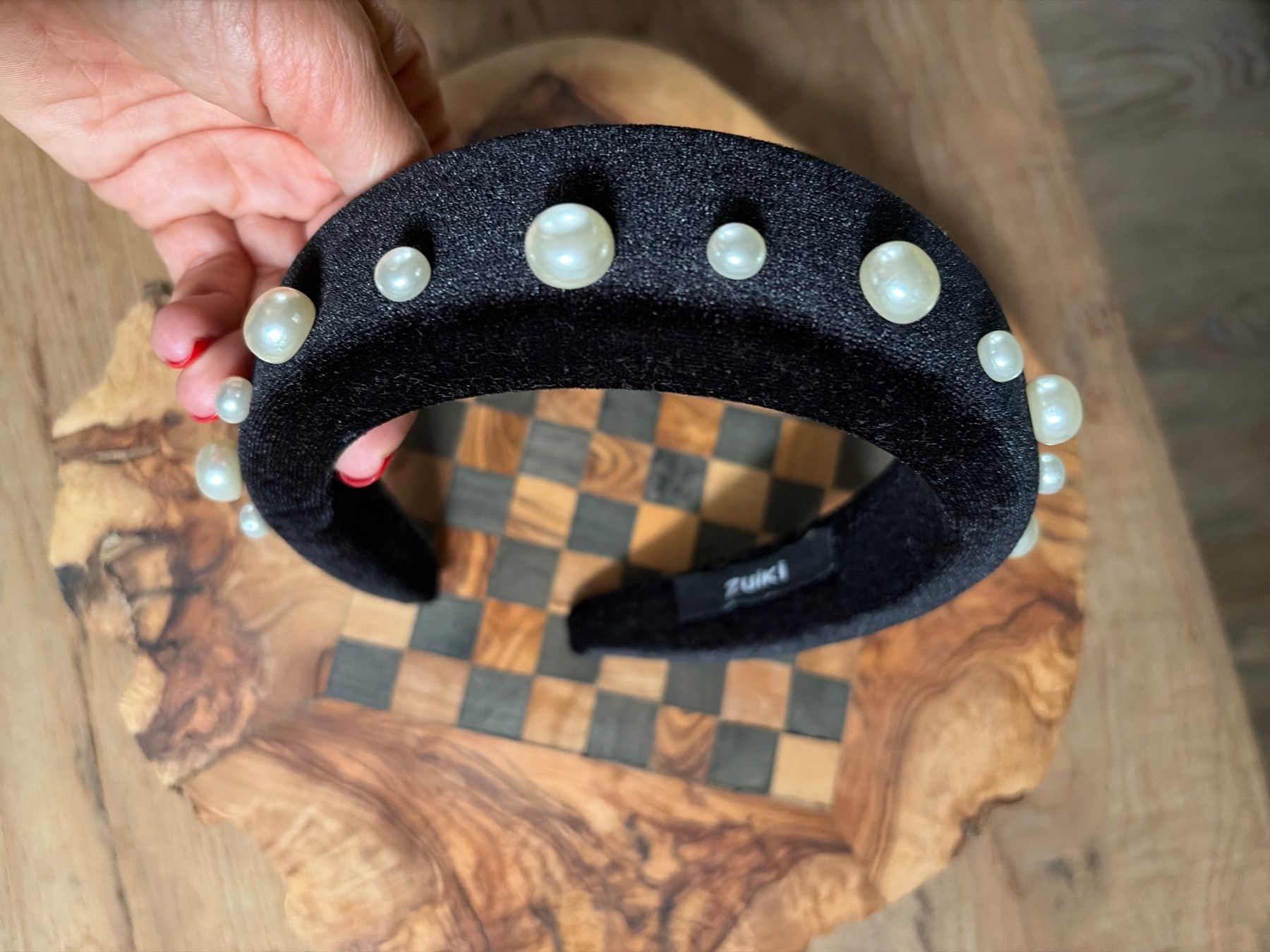Haarschmuck: Haarreif schwarz mit Perlen neu – Neu (gemäss Beschreibung) aus Murten von februari 3