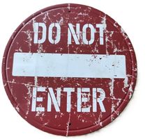DO NOT ENTER - Blechschild  (neu/OVP)