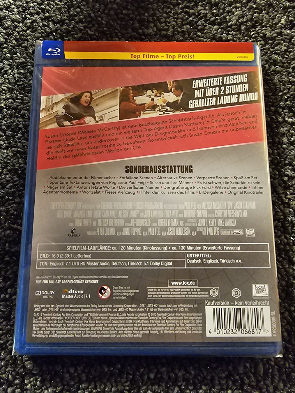Tutti i DVDs: Blu-ray: Spy - Susan Cooper Undercover Neuverpackt – Usato da Ruswil venduto da jan_bxl5 1