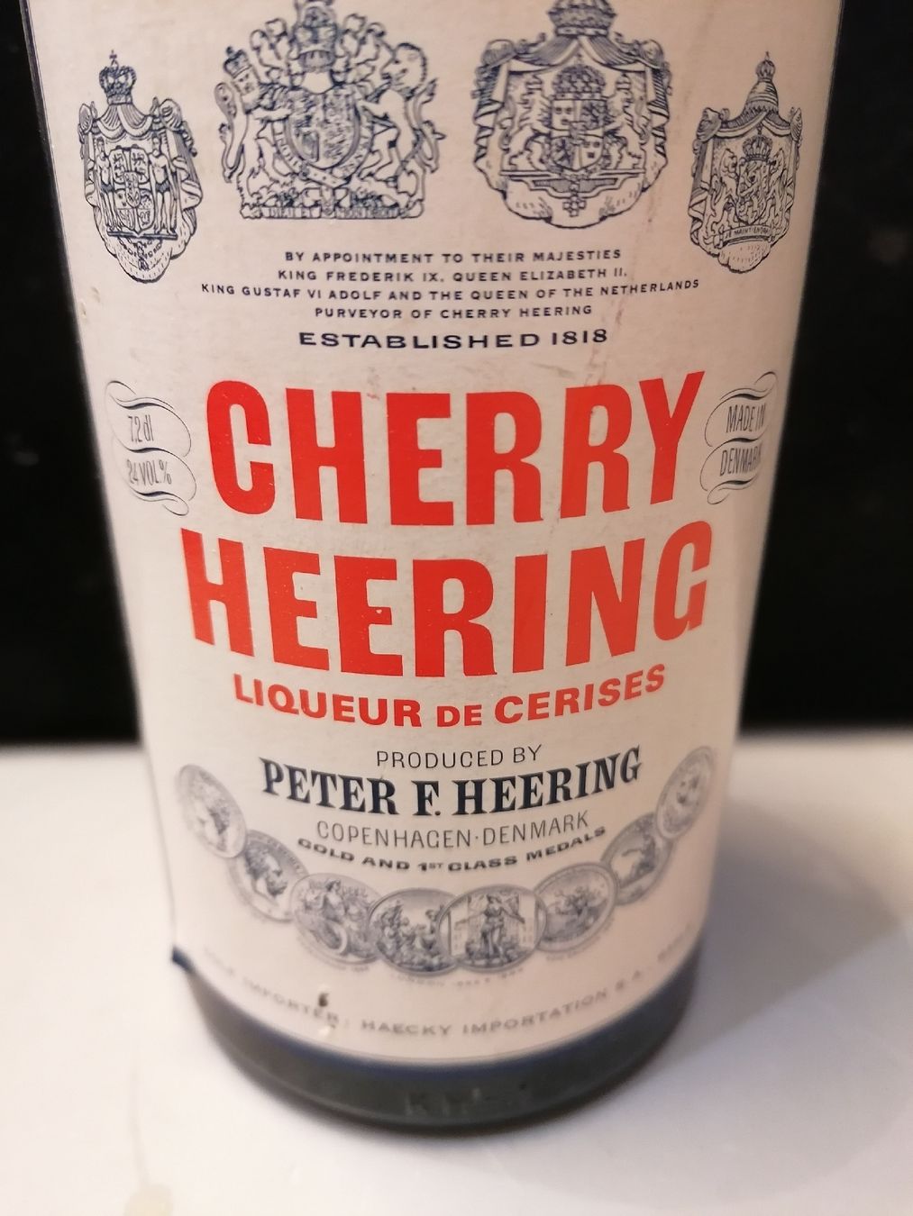 Bevande alcoliche: Liqueur Cherry Heering, Danemark. Vintage. – Nuovo (secondo la descrizione) da Genève venduto da Leboucheoreilles 3