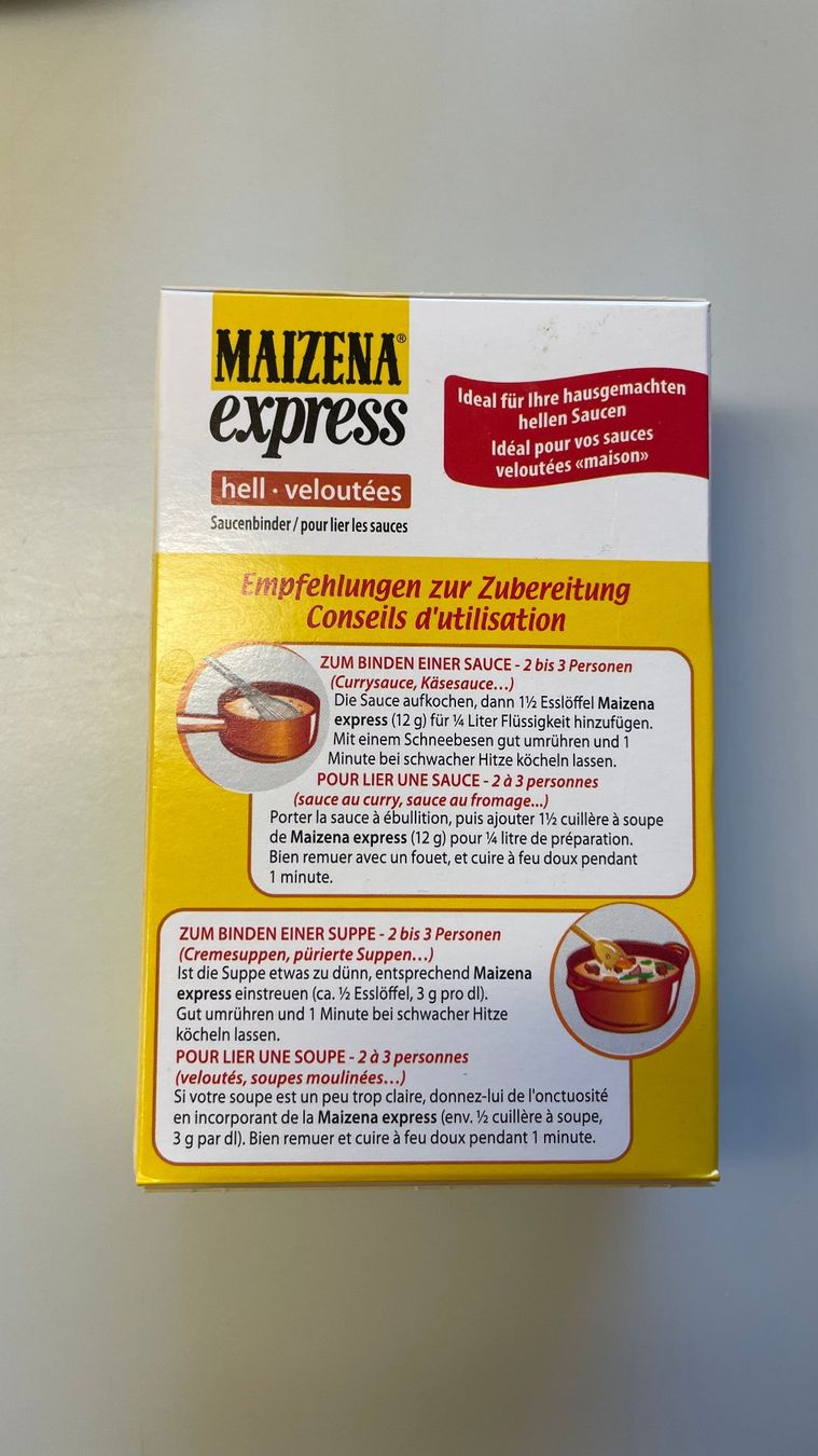 Lebensmittel & Spezialitäten: Maizena Express Saucenbinder hell – Neu und originalverpackt aus Glattfelden von cybermaxx 2