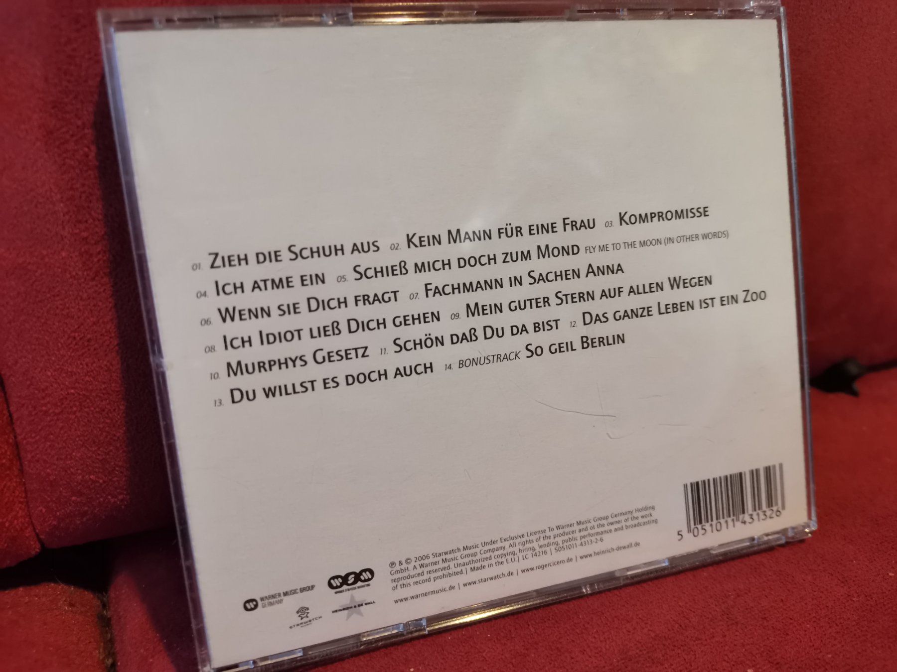 CD: Roger Cicero CD Männersachen – Usato da Zofingen venduto da noise123 2