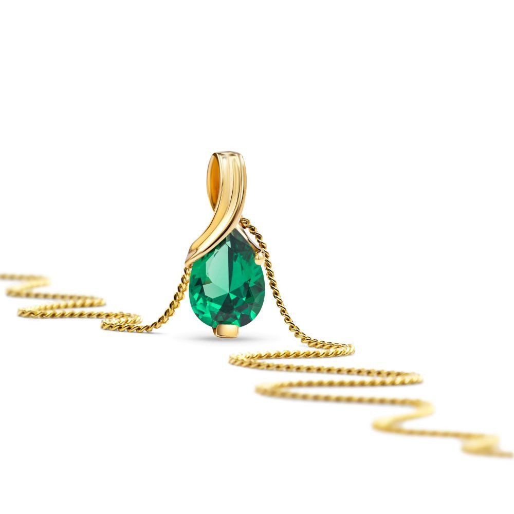 Catenine: Halskette Smaragd und 14K – Nuovo e nell'imballaggio originale da Hemmental venduto da 18kGold 1