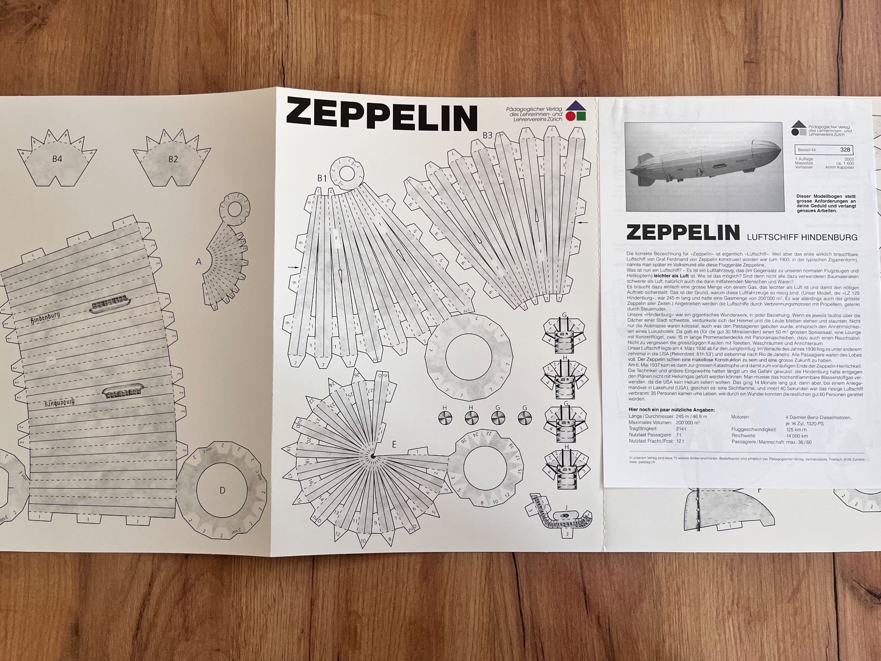 Bastelsets: 1 Modellbogen Pädagogischer Verlag Zeppelin – Gebraucht aus Büsserach von bor_s88m 1