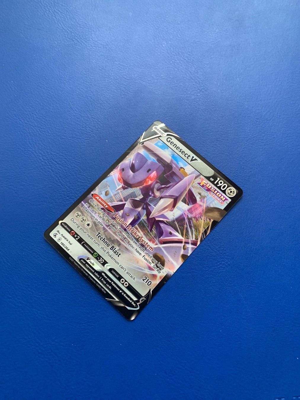 Pokémon Carte collezionabili: Pokemon GenesectV Fusion Strike 185/264 – Nuovo (secondo la descrizione) da Bellach venduto da Pokemam 1