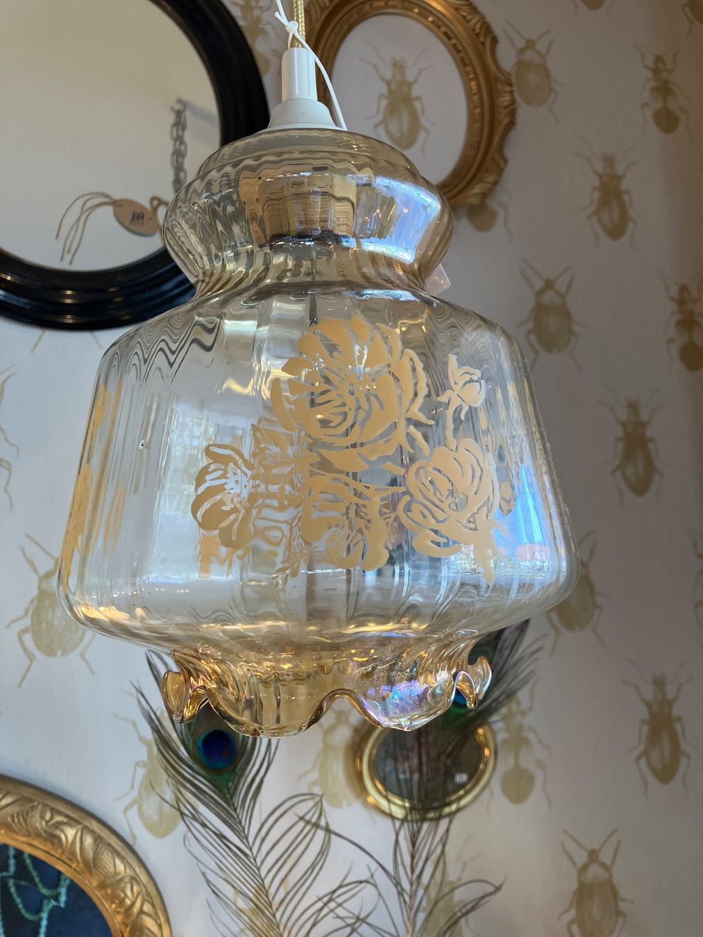 Lampade: Lampe - Hängelampe - Glas - Vintage – Usato da Winterthur venduto da pompea 1
