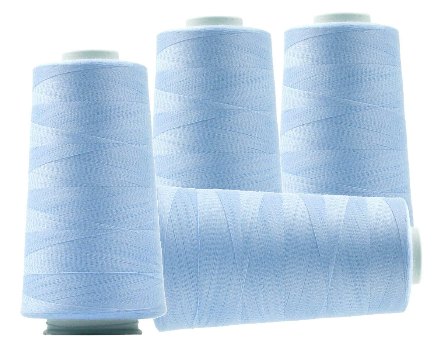 Cordicelle & Fili: Overlockgarn, 3000m, Polyester - baby hellblau 14 – Nuovo (secondo la descrizione) da Leimbach TG venduto da ziernaht