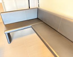 Eckbank Kunstleder schwarz für Esszimmer