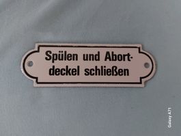 Emaille Schild 