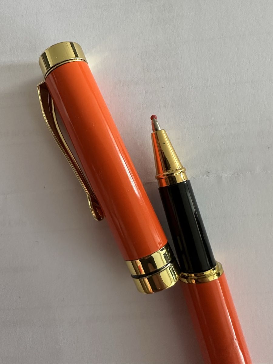 Penna & Evidenziatori: Orange Metall Rollerball mit Goldakzenten – Nuovo e nell'imballaggio originale da Kloten venduto da digi-Galaxy 4