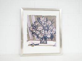 Hanns Studer - Blumenstillleben - Original-Farbholzschnitt