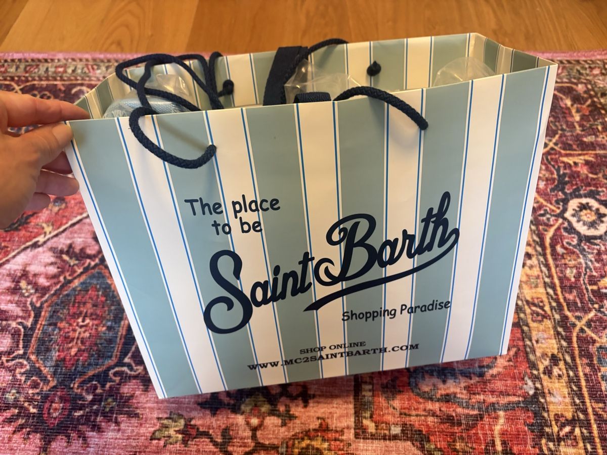 MC2 Saint Barth Borse: Saint Bart LIGHT BLUE CANVAS VANITY REGULAR BAG  – Nuovo (secondo la descrizione) da Zug venduto da bri_6mjp 2