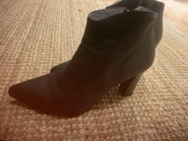 Stiefeletten FREE LANCE schwarz Leder Rose Grösse 38 neuwert