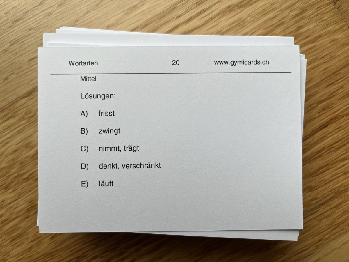 Libri: Gymicards Deutsch 5. Klasse – Usato da Zürich venduto da yeti044 3