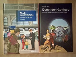 2 Atlantis Bilderbücher:Alle einsteigen,durch den Gotthard