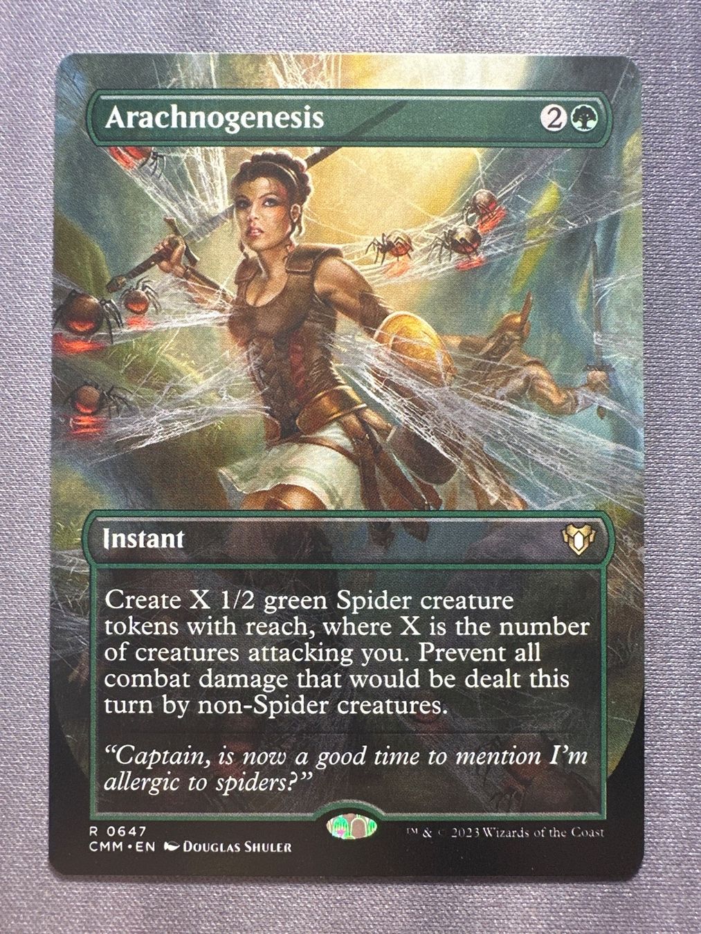 Magic The Gathering Sammelbilder & Trading cards: Arachnogenesis Variant 0647 Commander Masters – Neu (gemäss Beschreibung) aus Windlach von