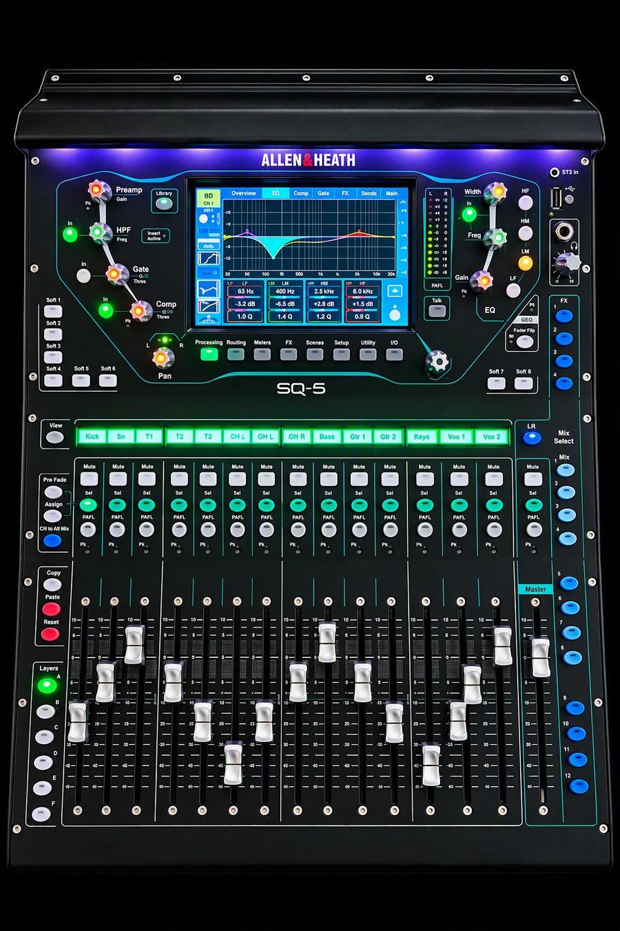 Allen & Heath Console di mixaggio: Allen & Heath SQ-5 + Pack plugins additionnels – Usato da Boudry venduto da Gibus72