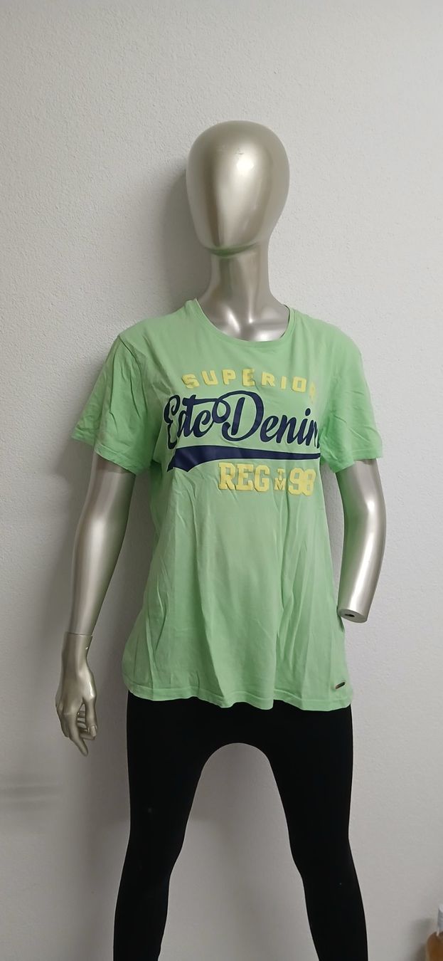 T-shirt: T-Shirt light green Size L printed cotton – Usato da Rupperswil venduto da Nalli88