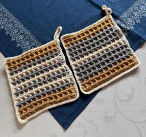 Topflappen Set / 2 Stück / ca 20x20cm / neu
