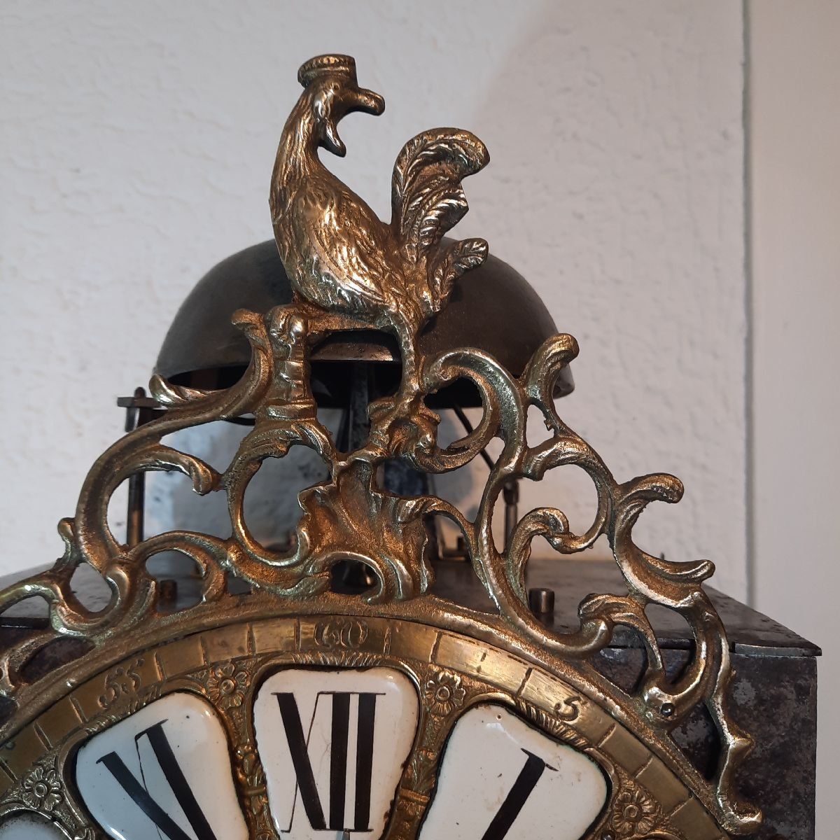 Stand- & Wanduhren: antike Comptoise Hahnenuhr Einzeiger Uhr ca.1750 – Gebraucht aus Eschenbach von Alicekunst 3