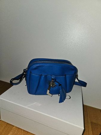 Lancel  Nine Umhängetasche blau mit Quaste
