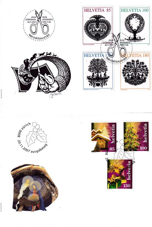 Alle Briefmarken: FDC 2007 - cote 240+ – Gebraucht aus Grandson von Rogneux 4
