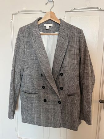 Blazer H&M à carreaux taille 40 élégant