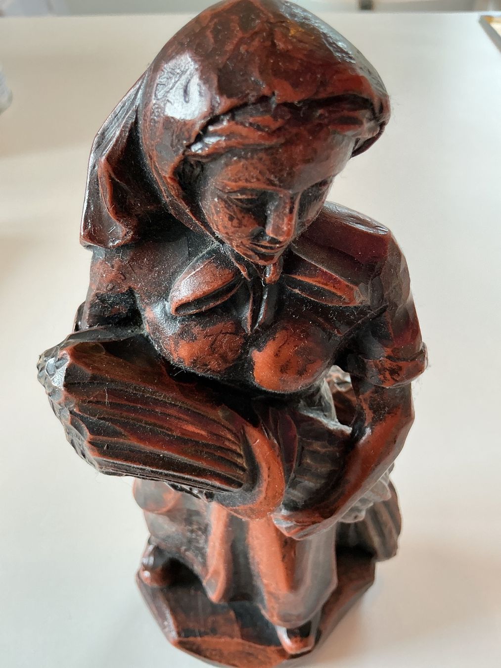 Statuette: Alte Wachsfigur Bäuerin/Magd – Usato da Triesen venduto da boston7 2