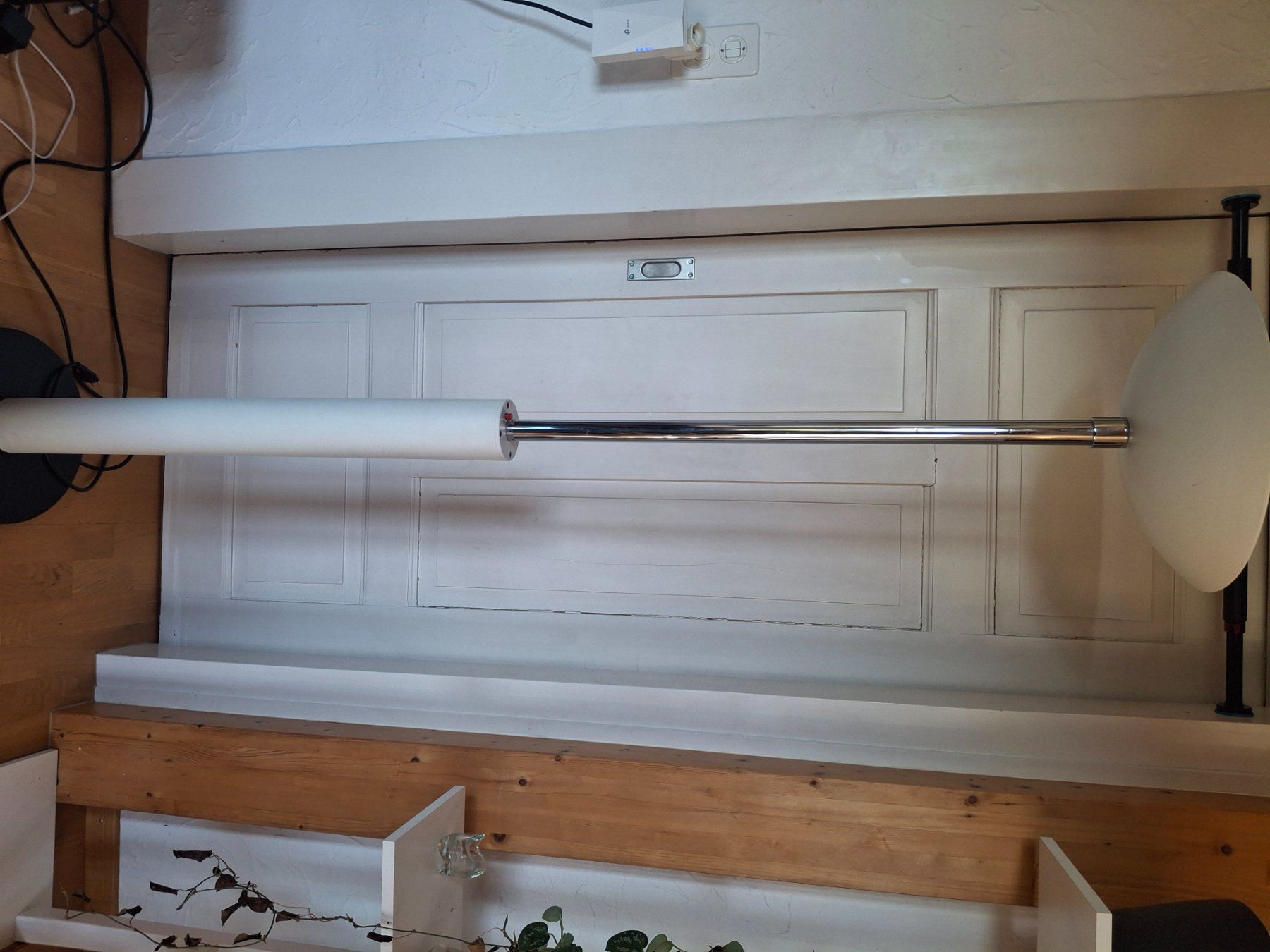 Lampade: Stehlampe weiss Metall verchromt – Usato da Dübendorf venduto da Princess_Nikita 2