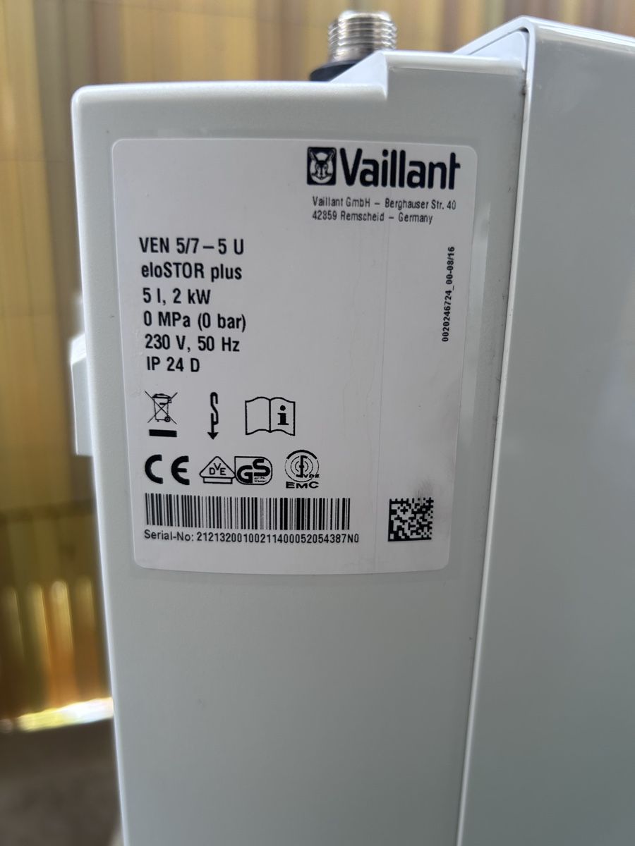 Sanitari: Vaillant eloSTAR PLUS VEN 5/7-5 U – Usato da Zürich venduto da Hossi66 1
