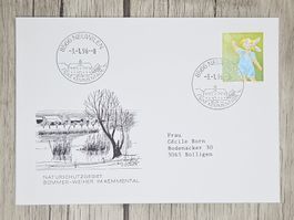 CL11 Enveloppe + Timbre Suisse 1996