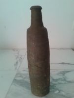 sehr alte Cidre Flasche Steingut Frankreich 19. Jhdt. SELTEN