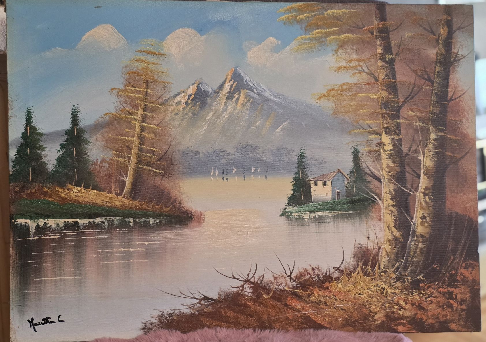 Dipinti: Ölgemälde Seelandschaft (69 x 49 cm) – Usato da Rohrbach venduto da lod_m58r