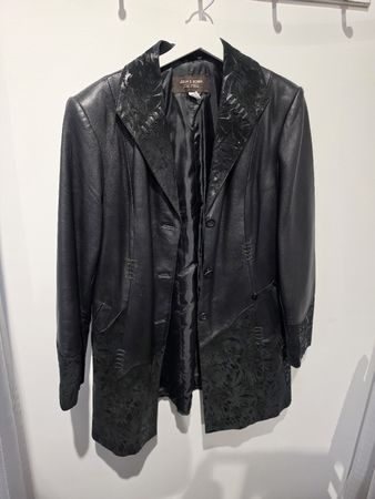 Lederjacke Julia S. Roma schwarz echt Leder Grösse 42