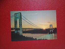 AK USA George Washington Bridge Nachtaufnahme