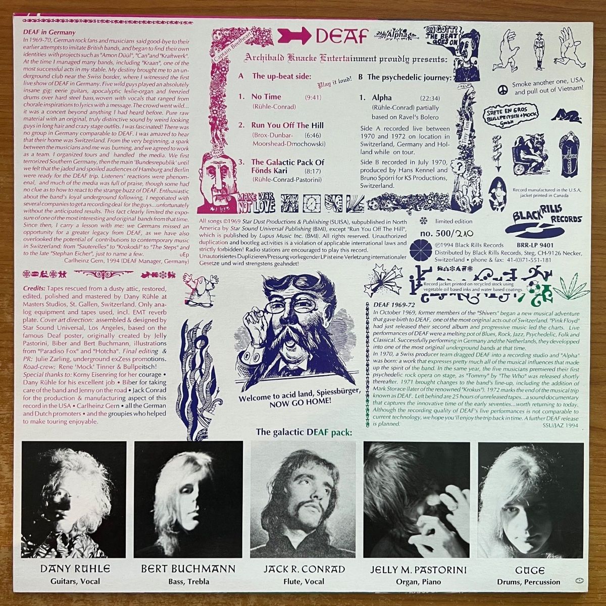 Dischi in vinile: Deaf - Alpha / LP - 1. Swiss-Press. 1994 - TOP – Usato da Gais venduto da soundcave57 1