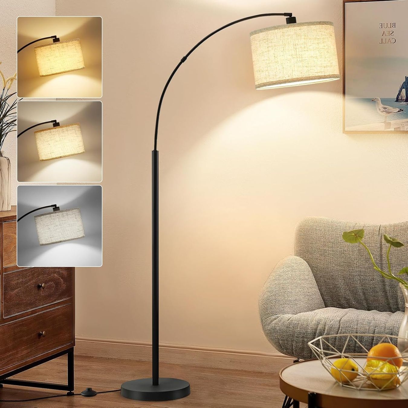 Lampade: Stehlampe Bogenlampe 161 cm 3 Farbtemperaturen LED – Nuovo e nell'imballaggio originale da Zürich venduto da jasminleut