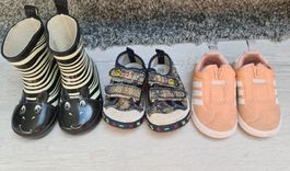 Regenstiefel, Adidas Schuhe und Klettverschluss Schuhe Gr.20