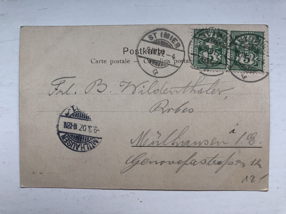 Ansichtskarten: ST. IMIER - Buffet de la Gare – Gebraucht aus Lufingen von Rac0 1