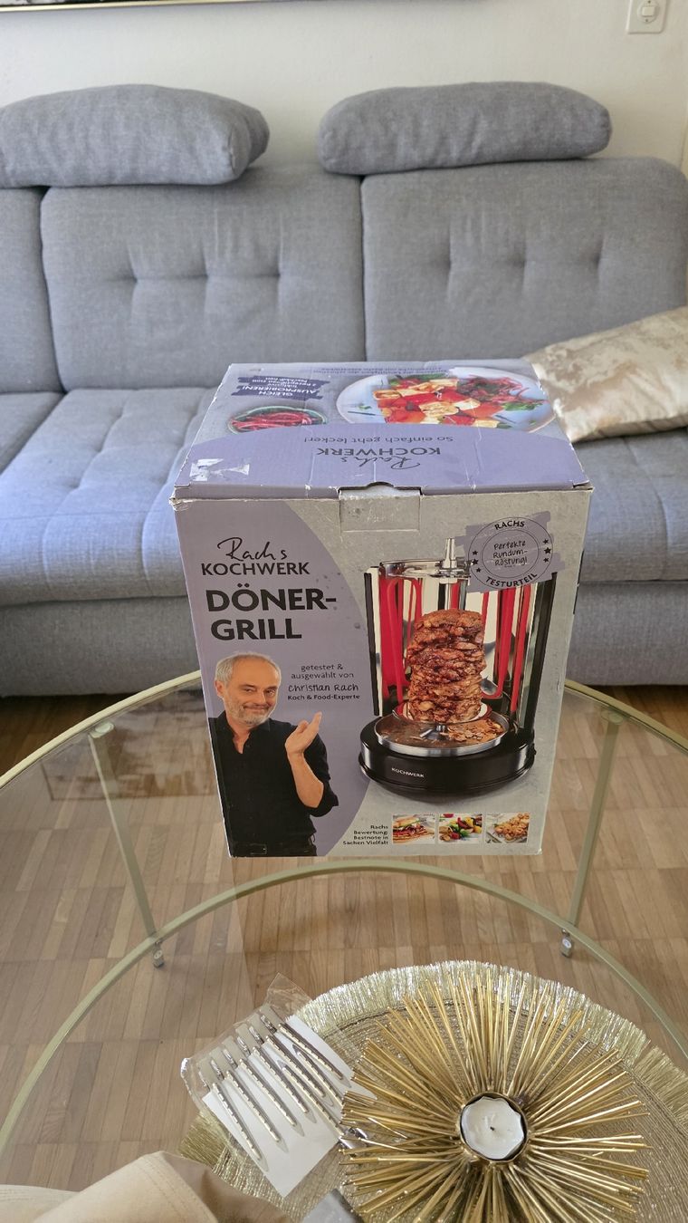 Griglie: Brand neuer Döner Grill  – Nuovo e nell'imballaggio originale da Winterthur venduto da Paris-Casanova