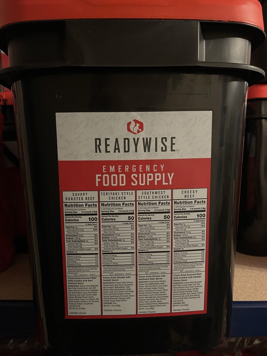 Lebensmittel & Spezialitäten: ReadyWise Notvorrat Fleisch Eimer 80 Portionen neu – Neu und originalverpackt aus Rodersdorf von fris01 3