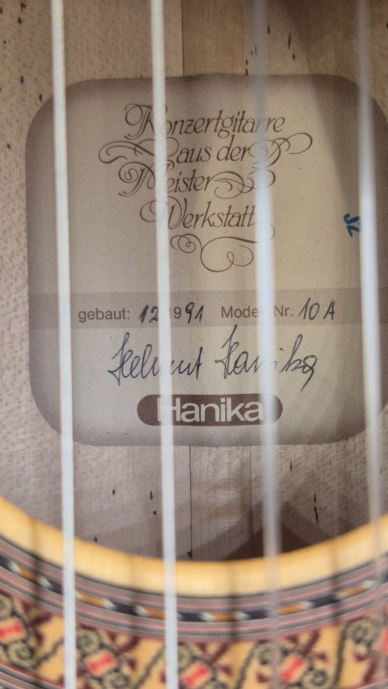 Musikinstrumente: Akustik Gitarre Helmut Hanika 10A 1991 – Gebraucht aus Winterthur von NorrSydGuitars 8
