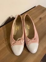 Unützer Ballerinas – Leder – Rosa/Weiss – Grösse 37½