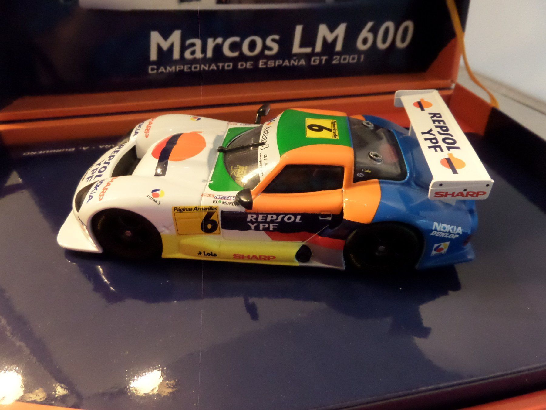 Piste: FLY A28 Marcos LM 600 Repsol 1/32 – Nuovo e nell'imballaggio originale da Bettlach venduto da Qwert12