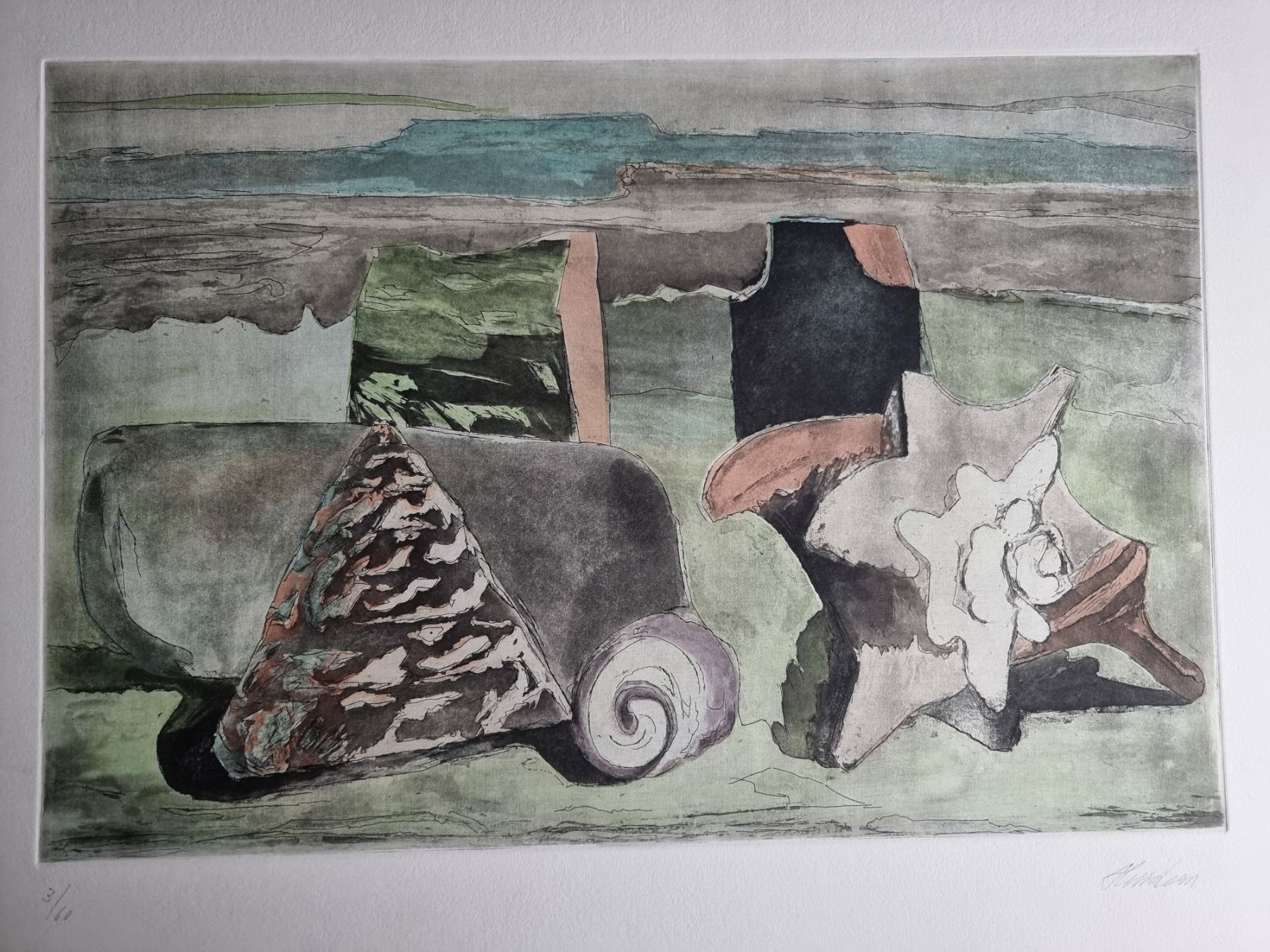 Arts picturaux & lithographies: MAX HELLSTERN RADIERUNG SIGNIERT NUMMERIERT – D'occasion à Gersau par grafik-kunst 4
