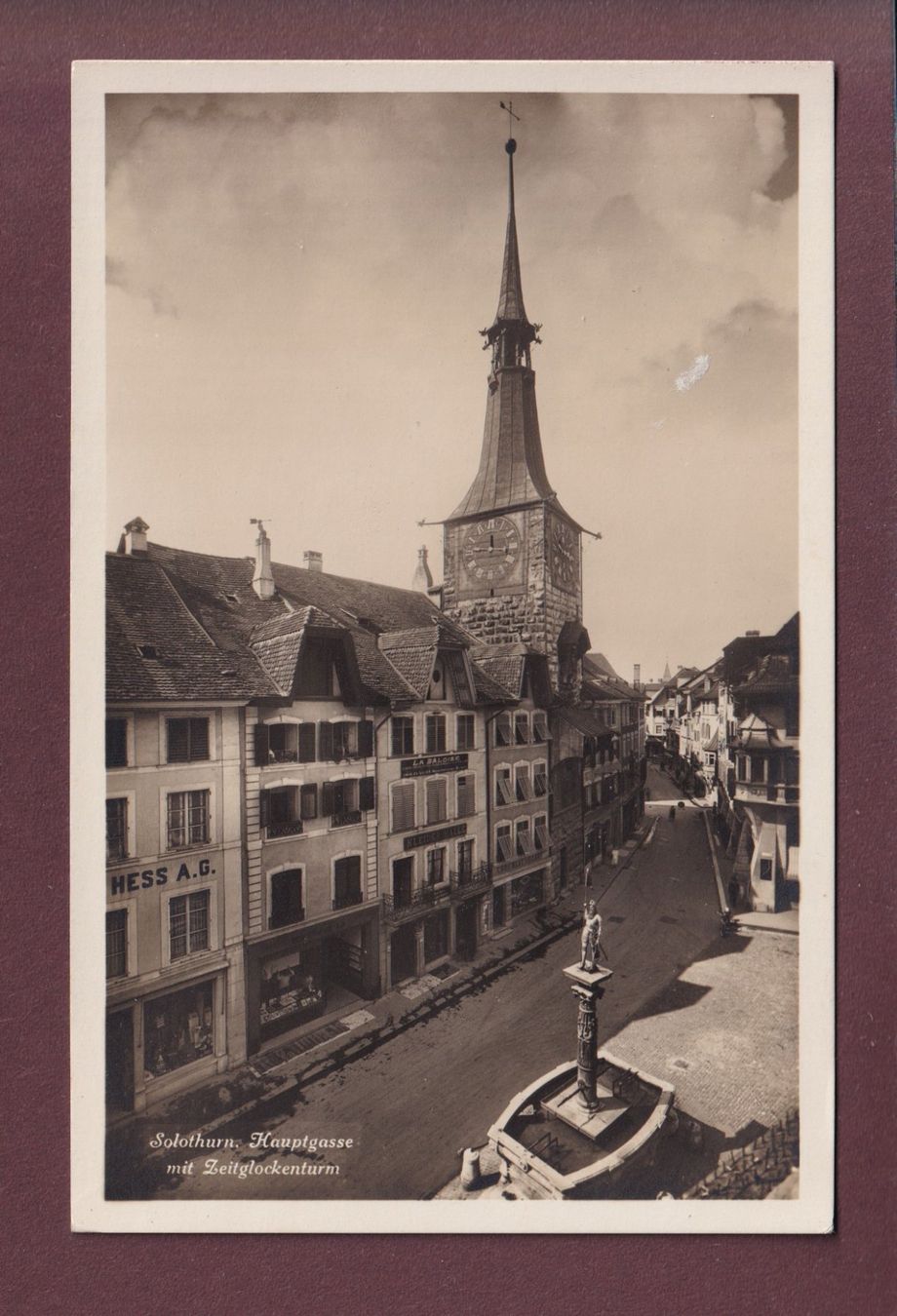 Cartoline postali: SOLOTHURN - Hauptgasse - Zeitglockenturm – Usato da Pully venduto da nicecards