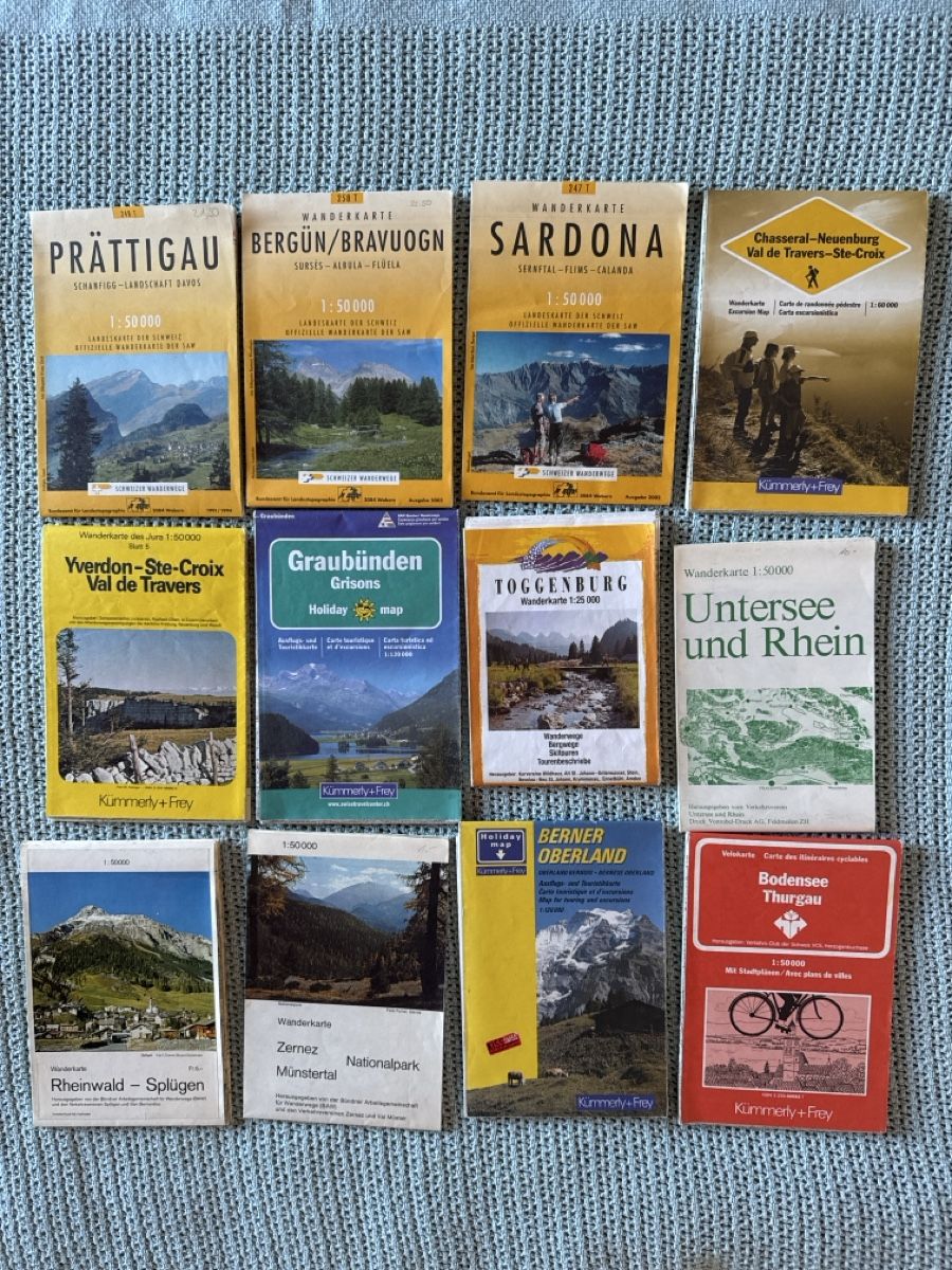 Cartine & Atlanti: Wanderkarten Schweiz, Konvolut – Usato da Eschenz venduto da Belladog
