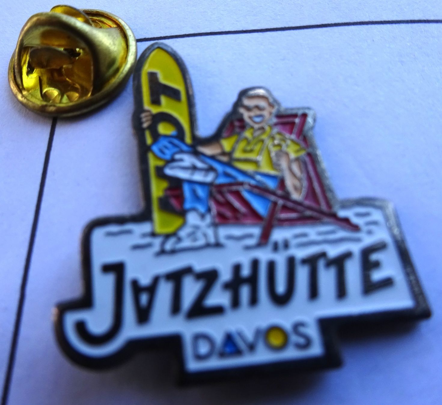 Plaquettes & Badges: Pin JATZHÜTTE Davos – D'occasion à Utzenstorf par BUtter81