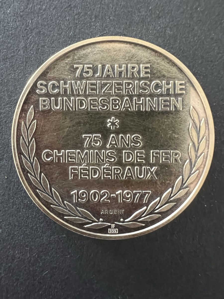 Medaglie: 75 Jahre Schweizerische Bundesbahnen – Usato da Kriens venduto da Renggi70 1