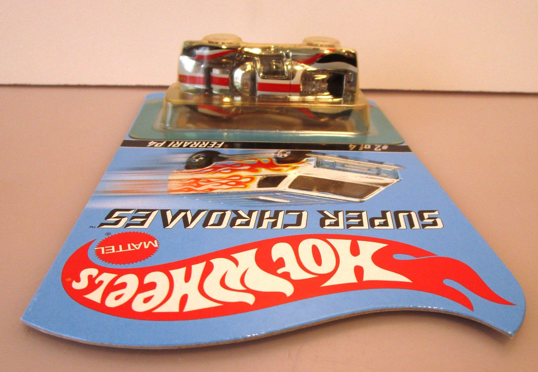 Ferrari Modellini d'auto: HOT WHEELS FERRARI P4 SUPER CHROMES - B2197 – Nuovo e nell'imballaggio originale da Chêne-Bourg venduto da breno56 2